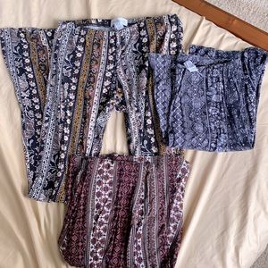 Stretchy flared pants